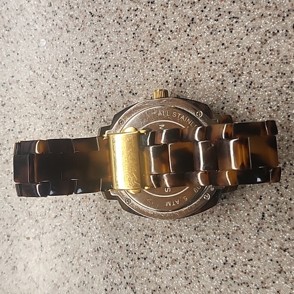 Michael Kors Watch BOYFRIEND Gold and Tortoise Shell Acrylic Ladies MK5086 - Picture 4 of 5